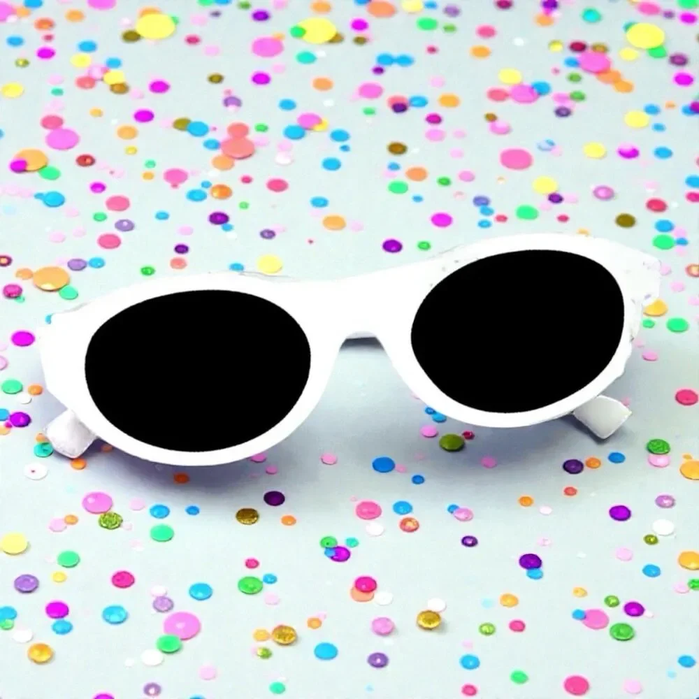 Nectar Sunglasses Atypical in White With Black Lens New with Tags
